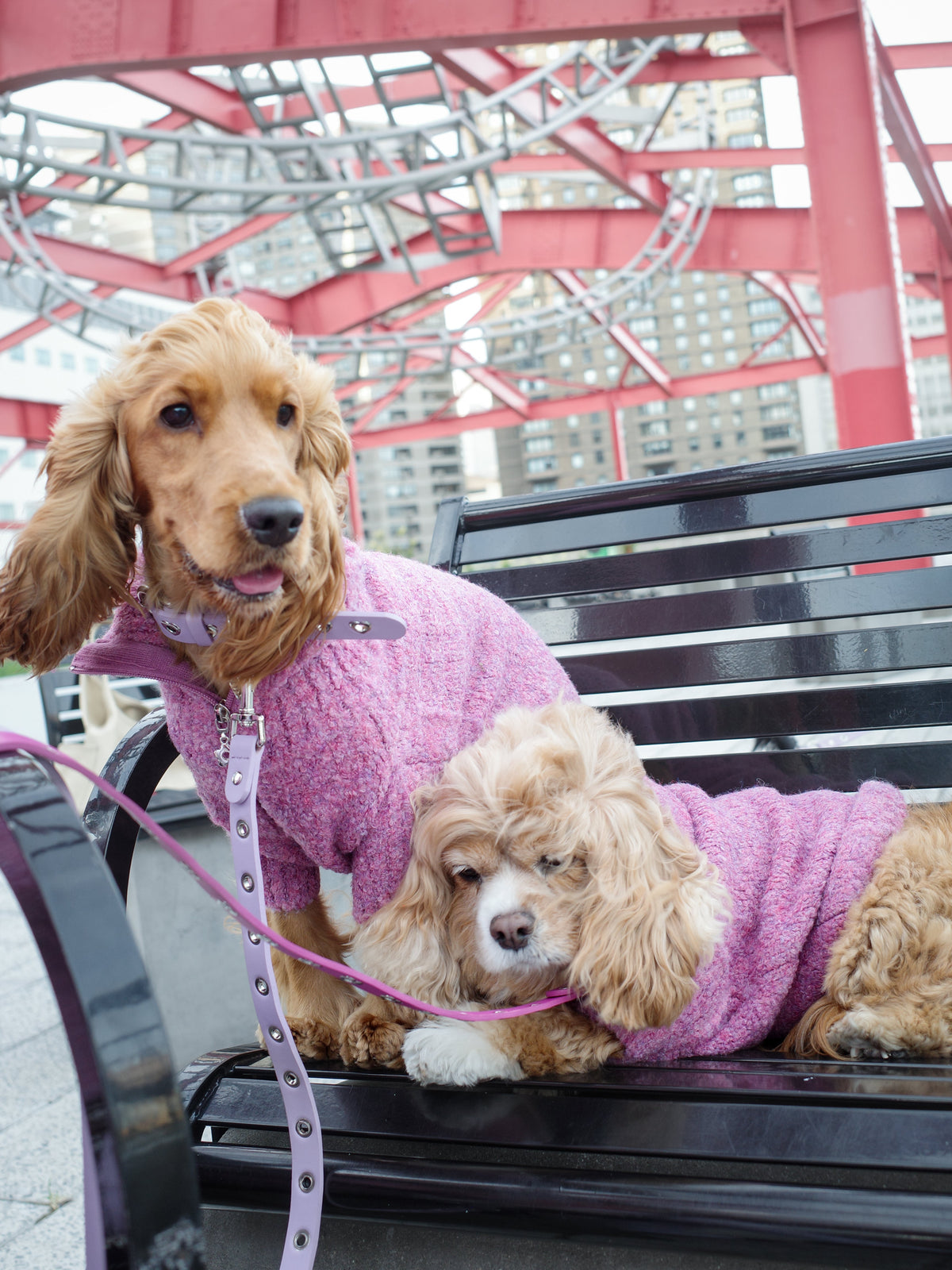 Dog Sweater - Pink Marble
