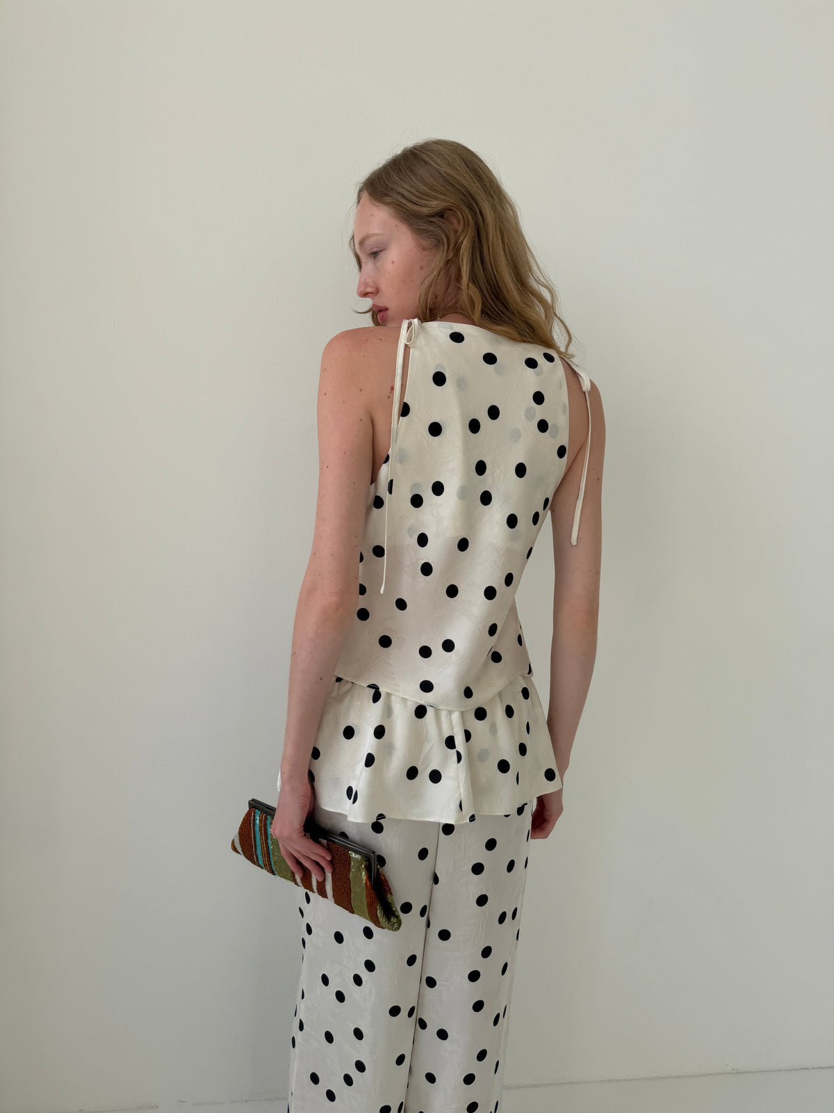 Lucy Top - White Dot