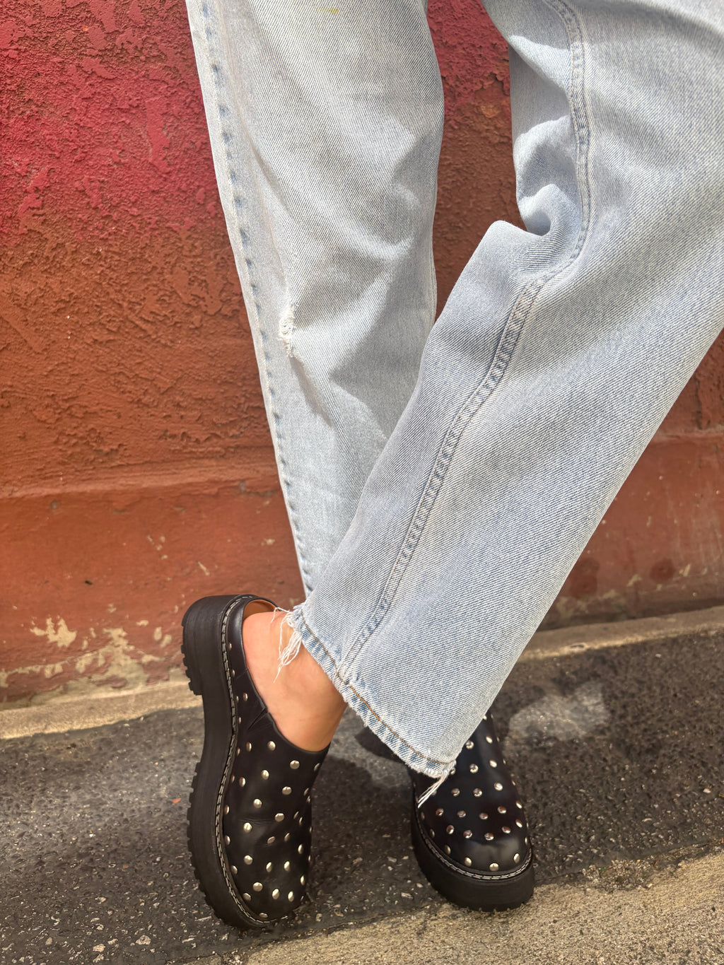 Lena Chunky Mule - Studs