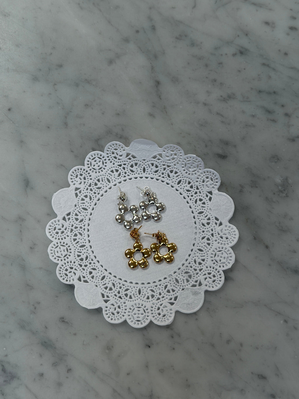Florette Earrings - Silver