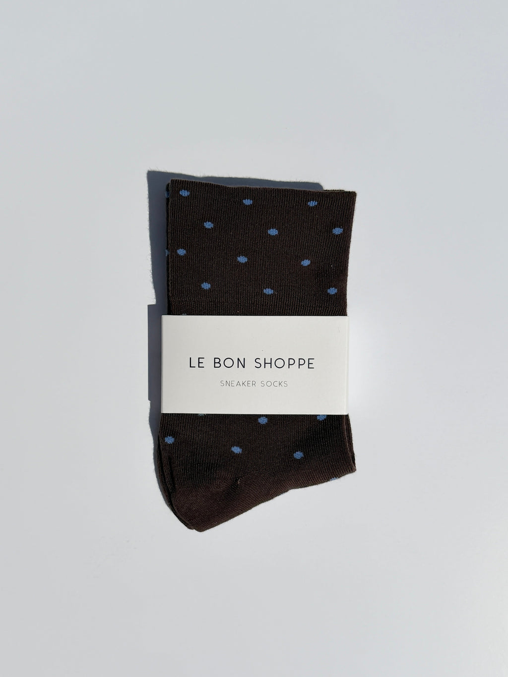 Patterned Sneaker Socks - Cacao/Blue