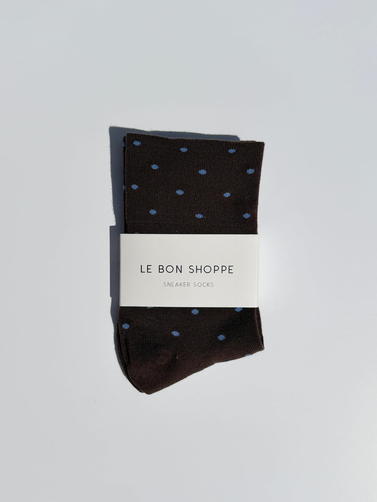 Patterned Sneaker Socks - Cacao/Blue