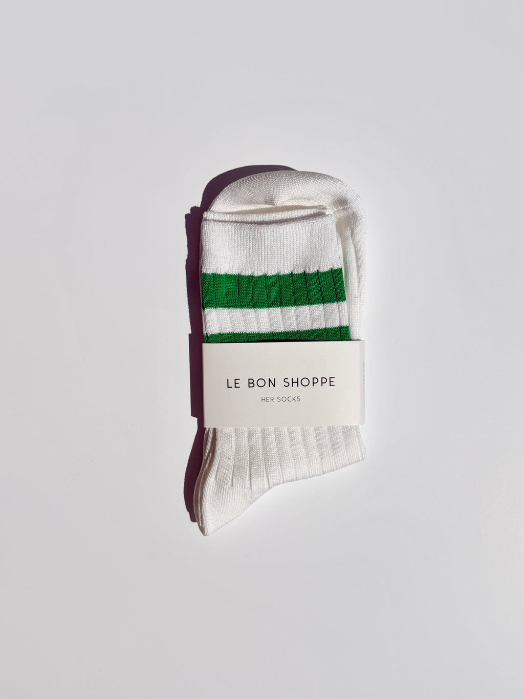 Her Varsity Socks - White Kelly