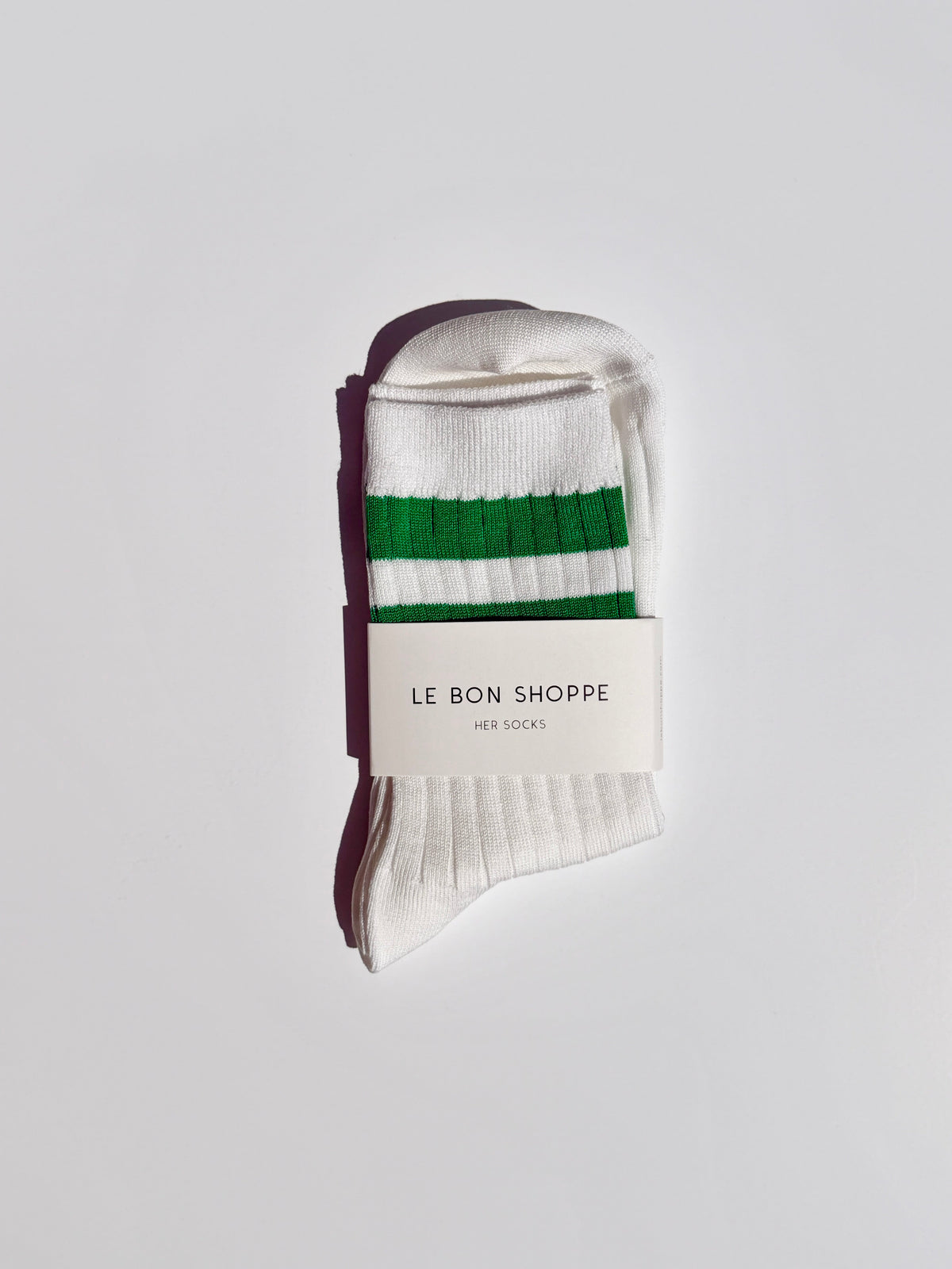 Her Varsity Socks - White Kelly