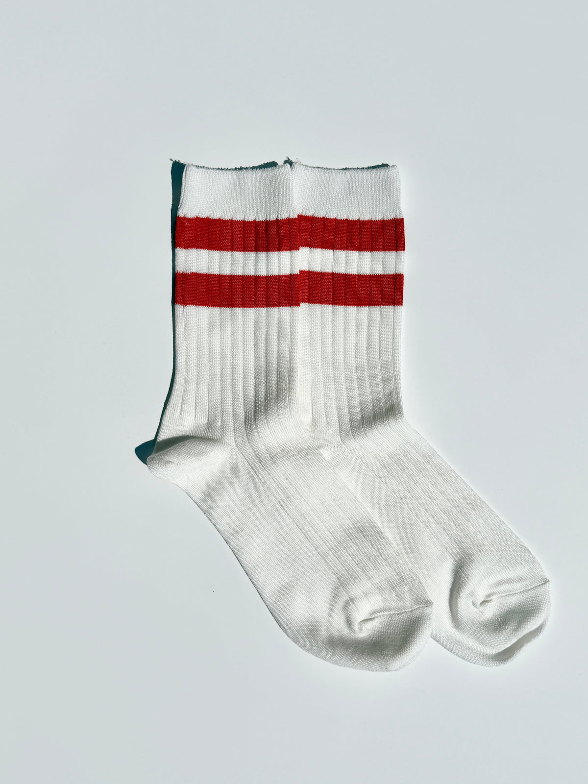 Her Varsity Socks - White Coral