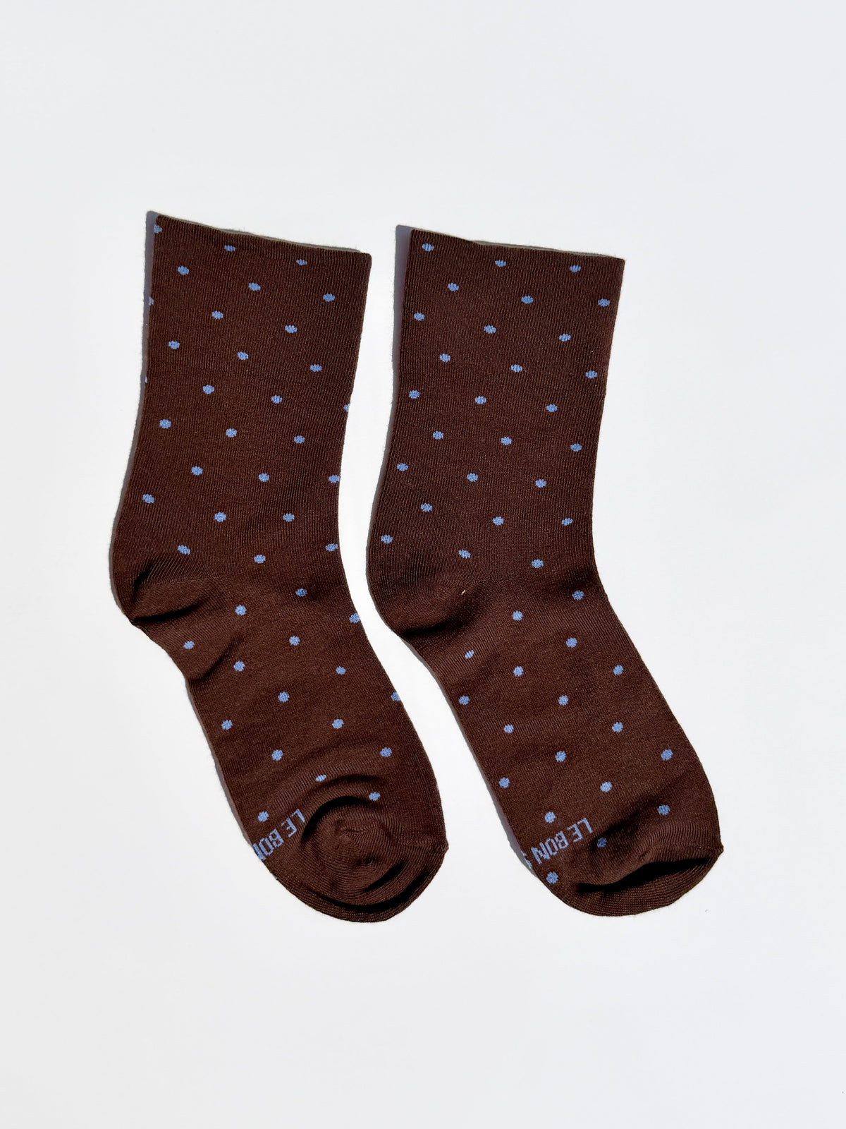 Patterned Sneaker Socks - Cacao/Blue