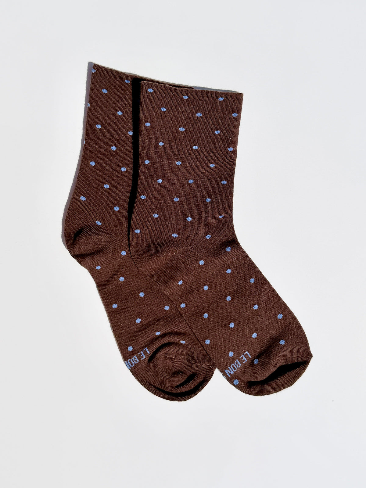 Patterned Sneaker Socks - Cacao/Blue