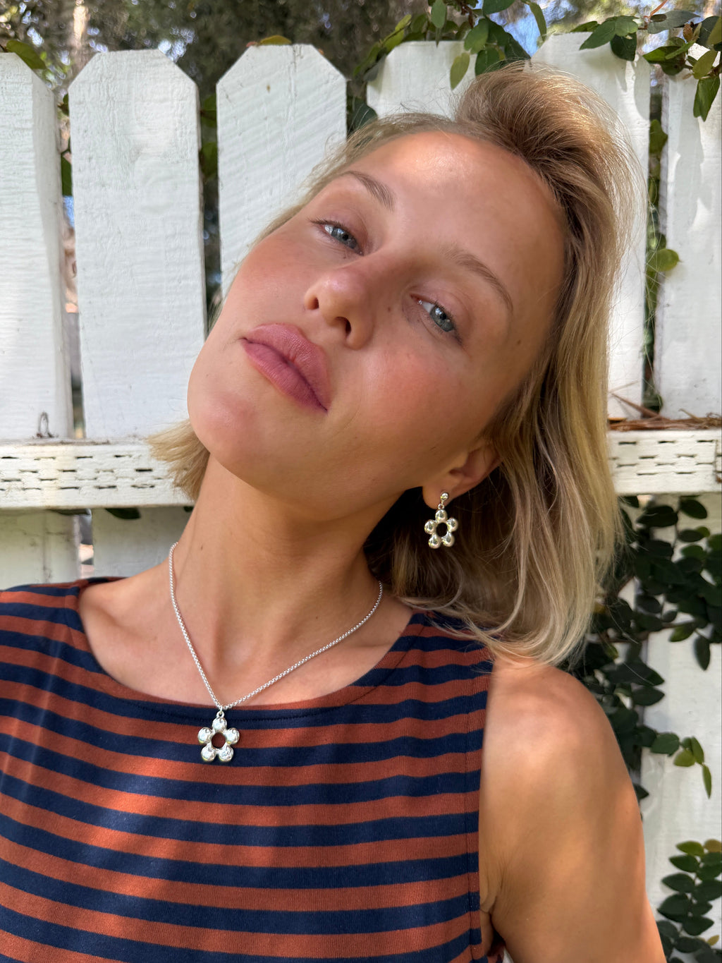 Florette Earrings - Silver