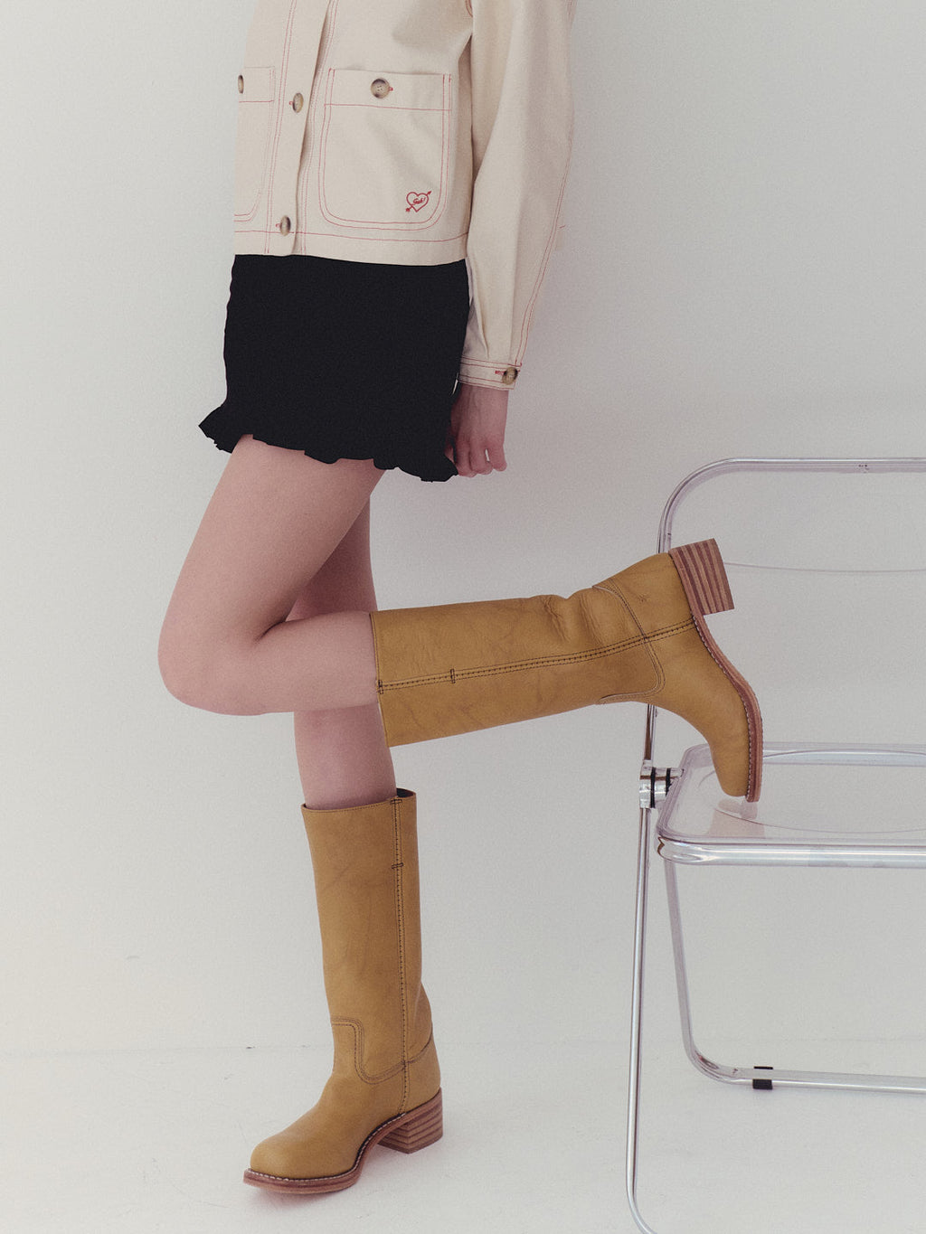 Campus Knee High Boot - Banana