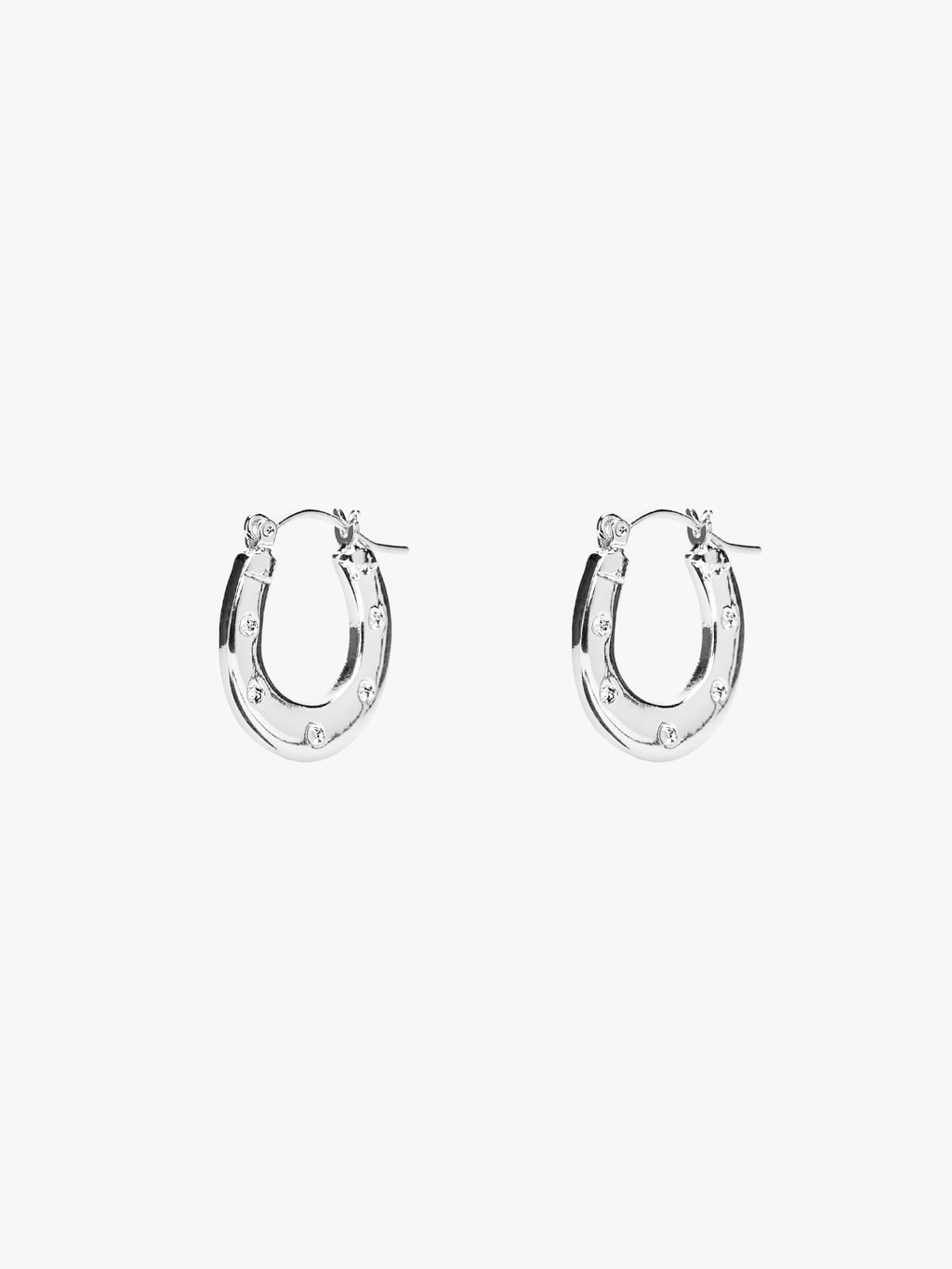 Horseshoe Earrings - Silver