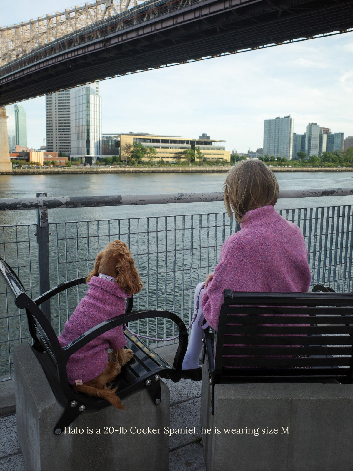 Dog Sweater - Pink Marble