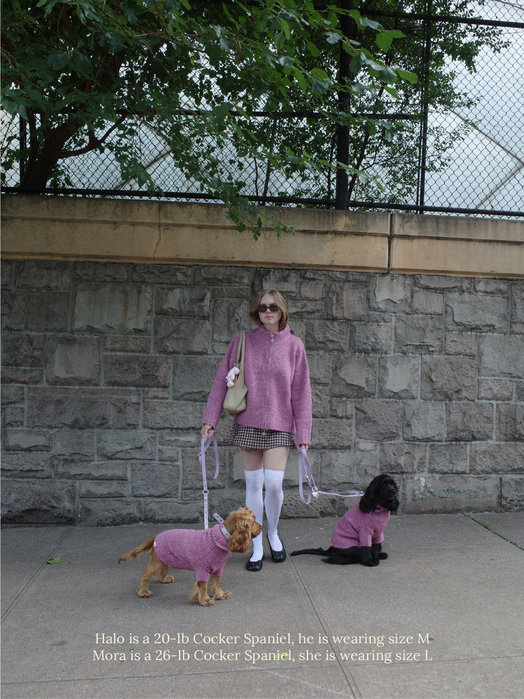 Dog Sweater - Pink Marble