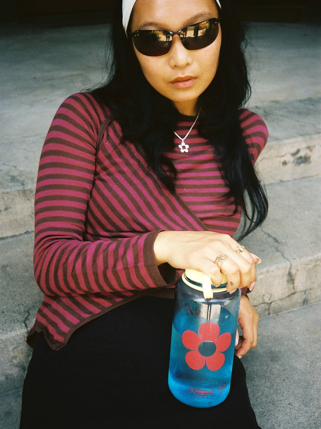 Gah! Water Bottle - Butter/Blue