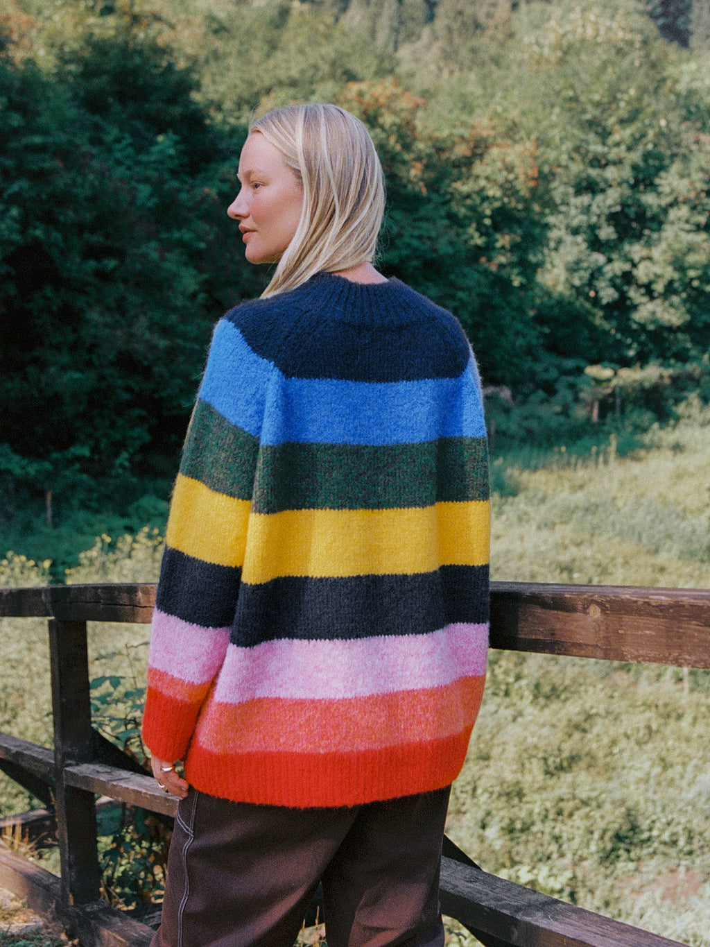 Louise Mockneck Sweater - Rainbow