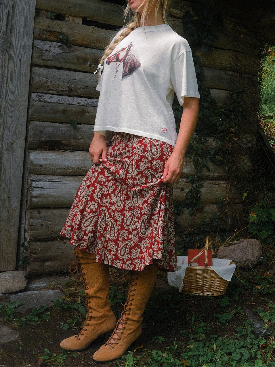 Amora Skirt - Prairie Paisley