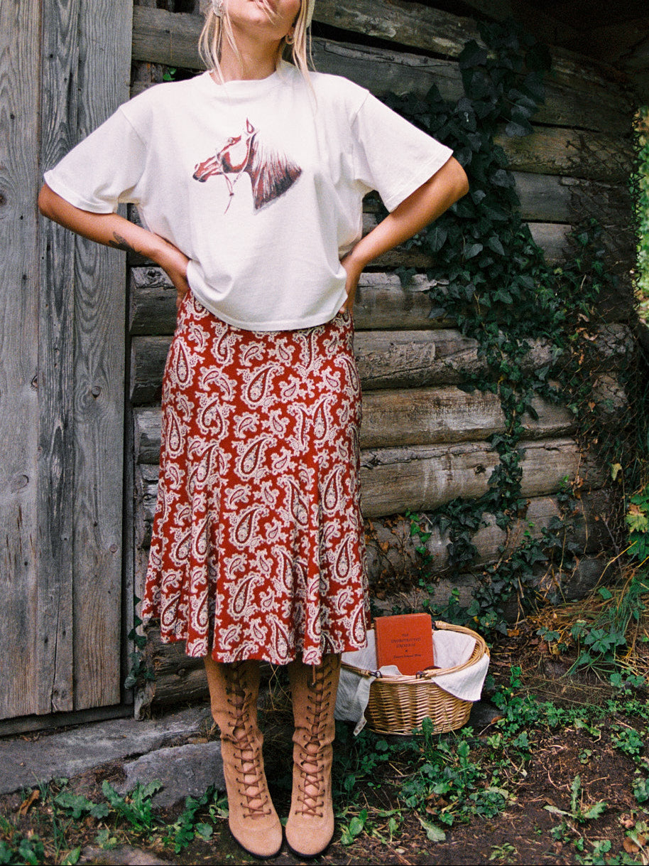 Amora Skirt - Prairie Paisley