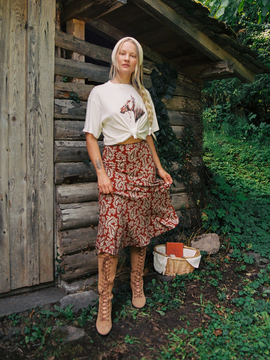 Amora Skirt - Prairie Paisley