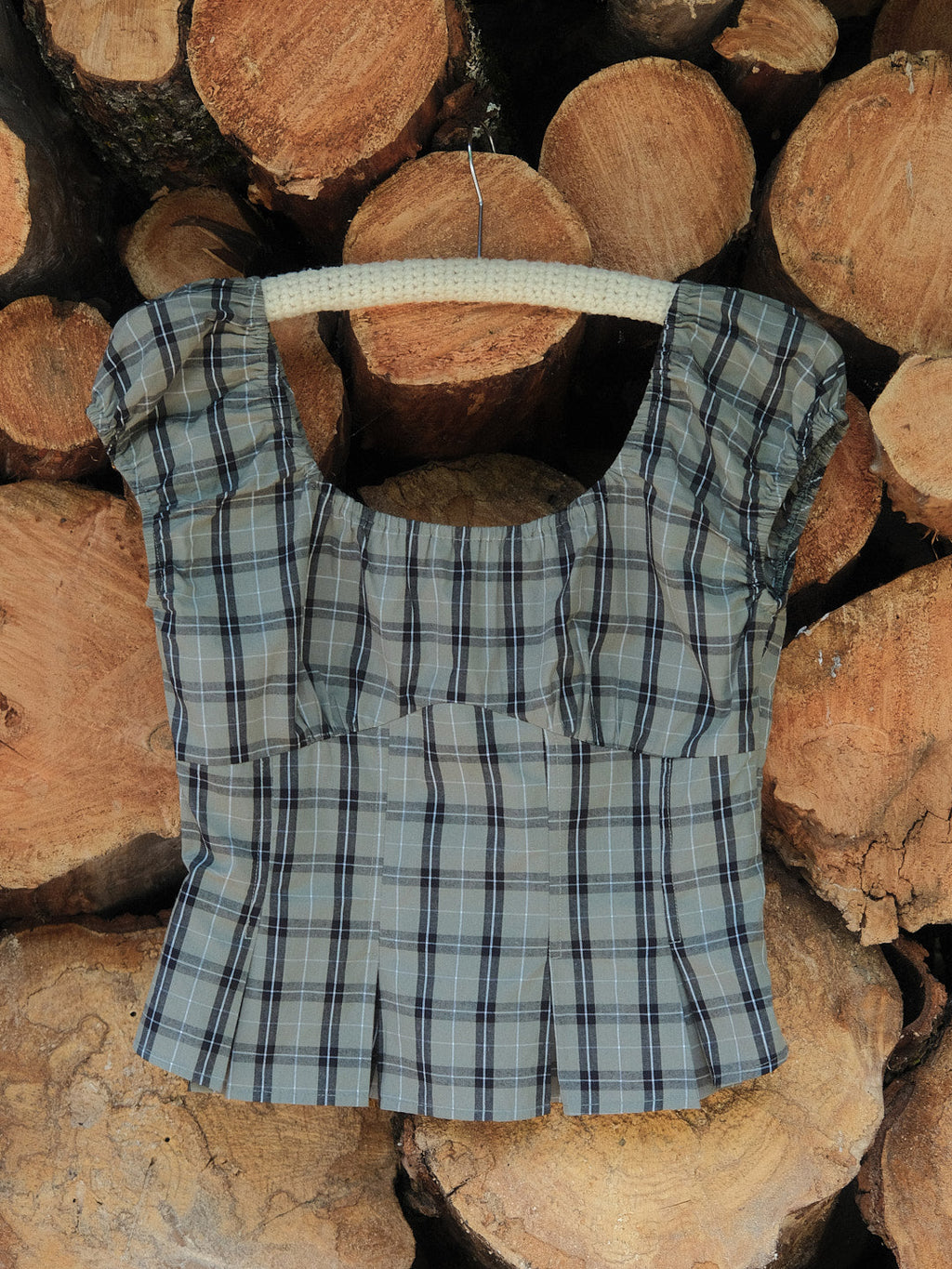 Pat Top - Moss Plaid