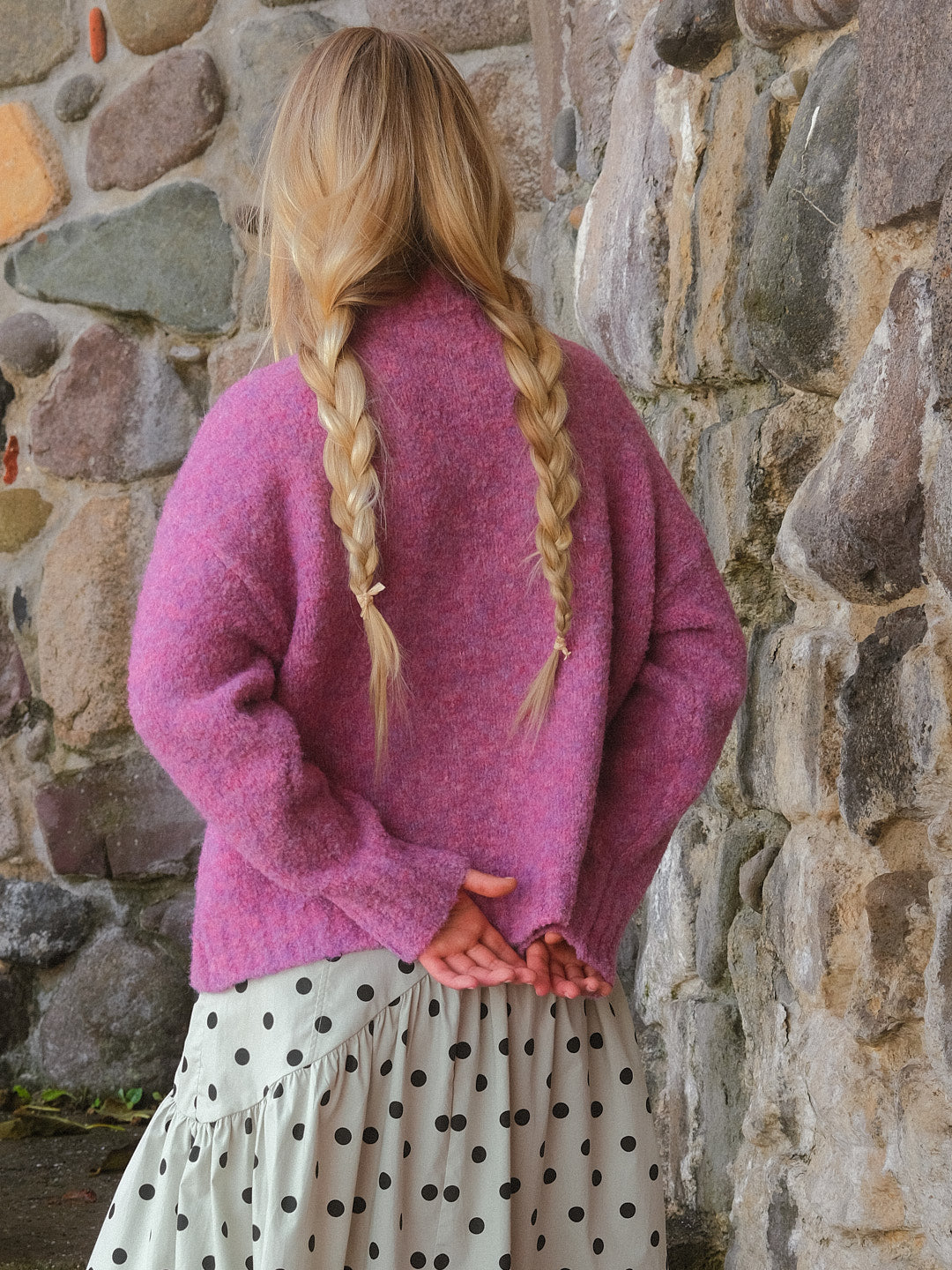 Gemma Zip Up - Pink Marble