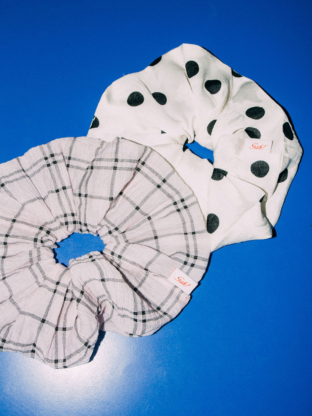 Scrunchie - White Dot