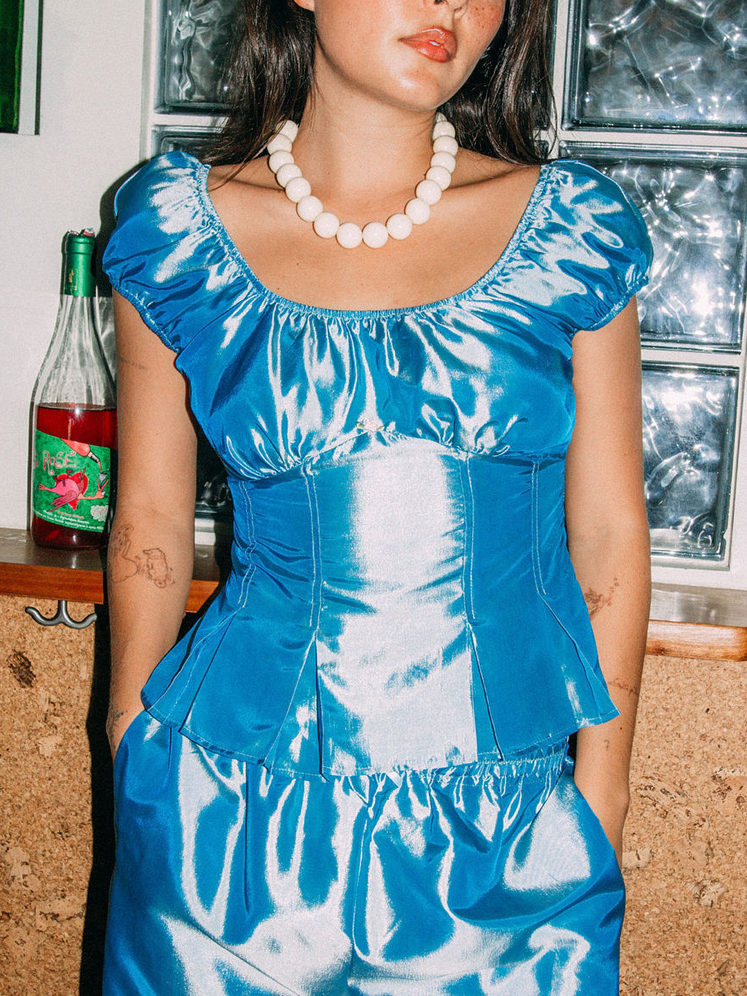 Pat Top - Venetian Blue