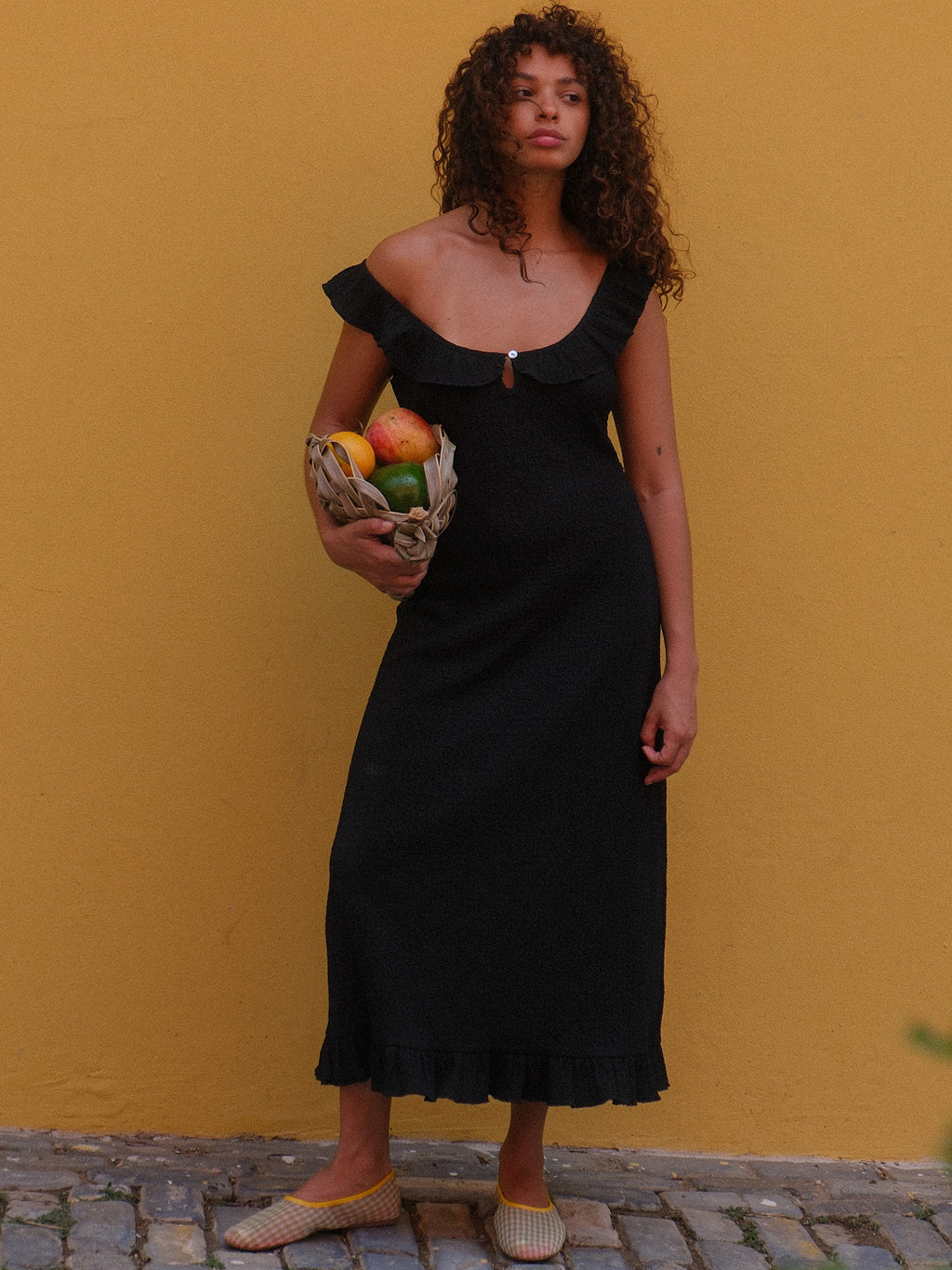 Eloise Midi Dress - Black