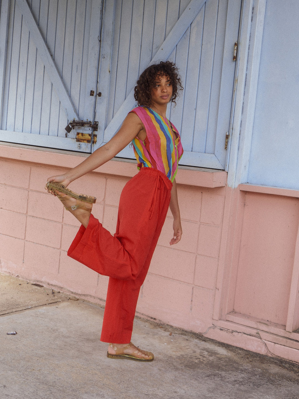 Nora Pant - Cherry