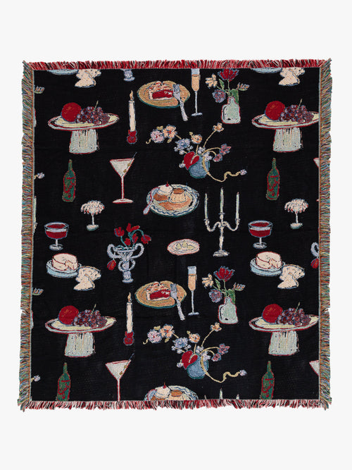 Archie Throw Blanket - Set The Table Caviar
