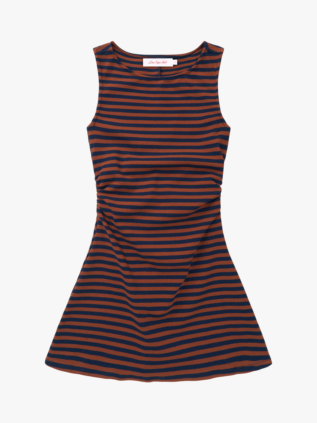 Cindy Dress - Tobacco Stripe