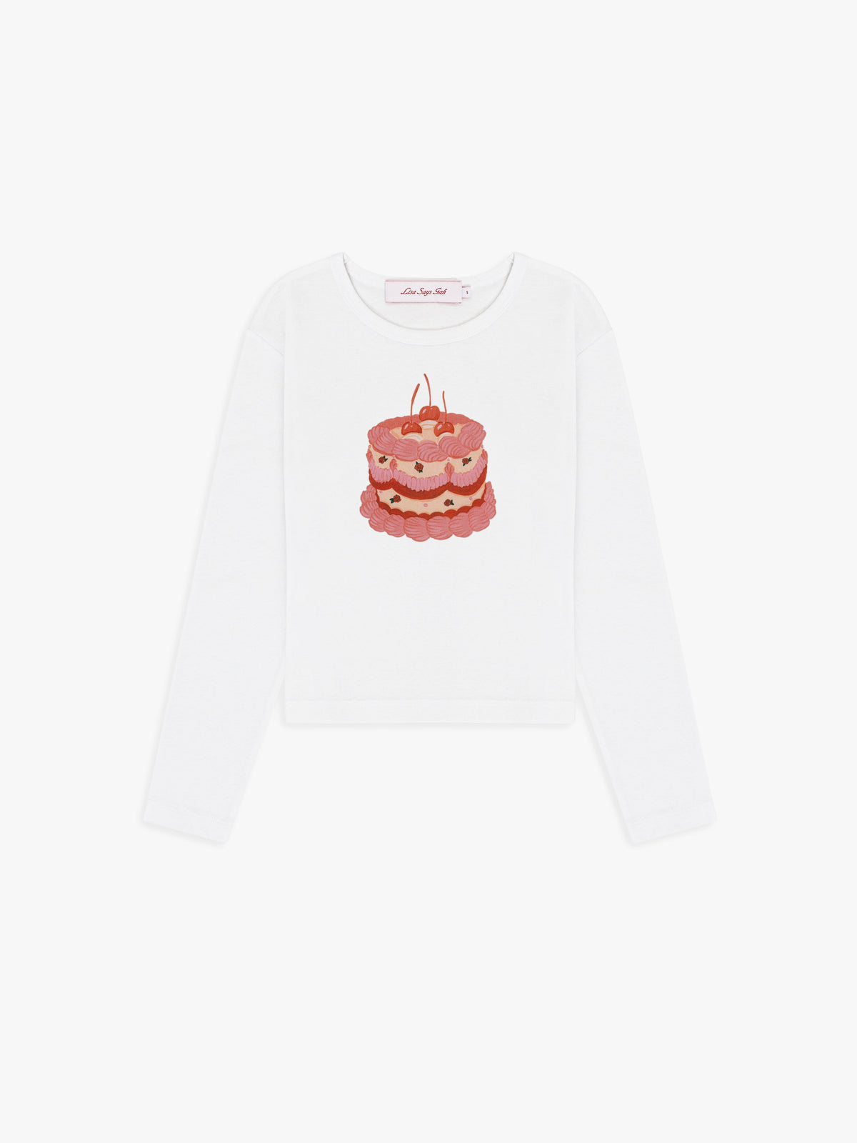 Dana Long Sleeve Tee - White/Cake