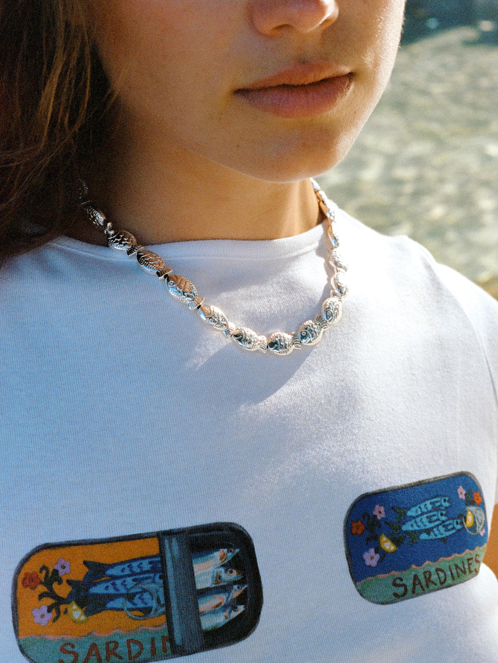 Fishes Necklace - Silver
