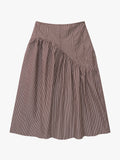 Maeve Midi Skirt - Saddle Stripe