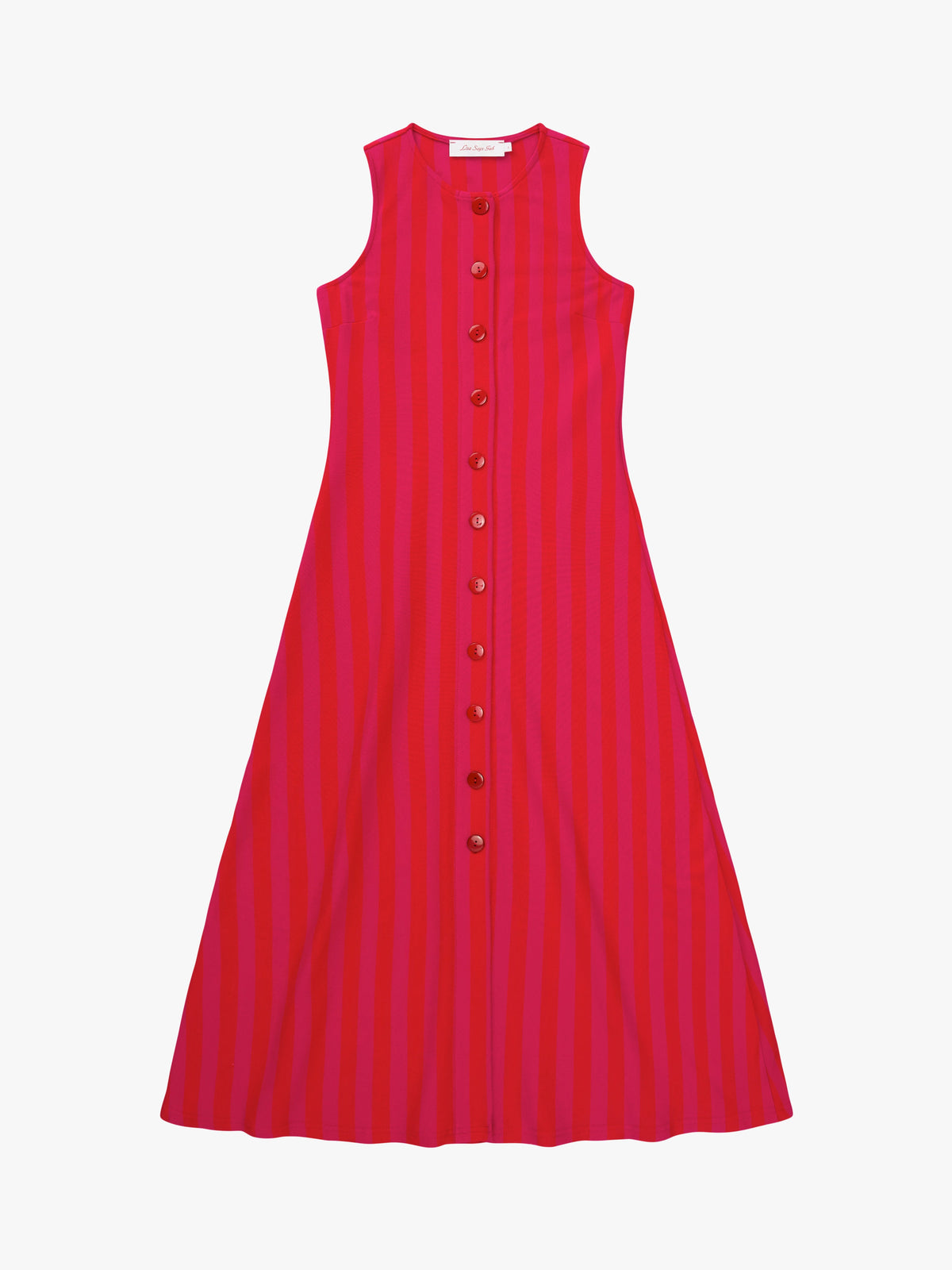 Manon Midi Dress - Raspberry Stripe