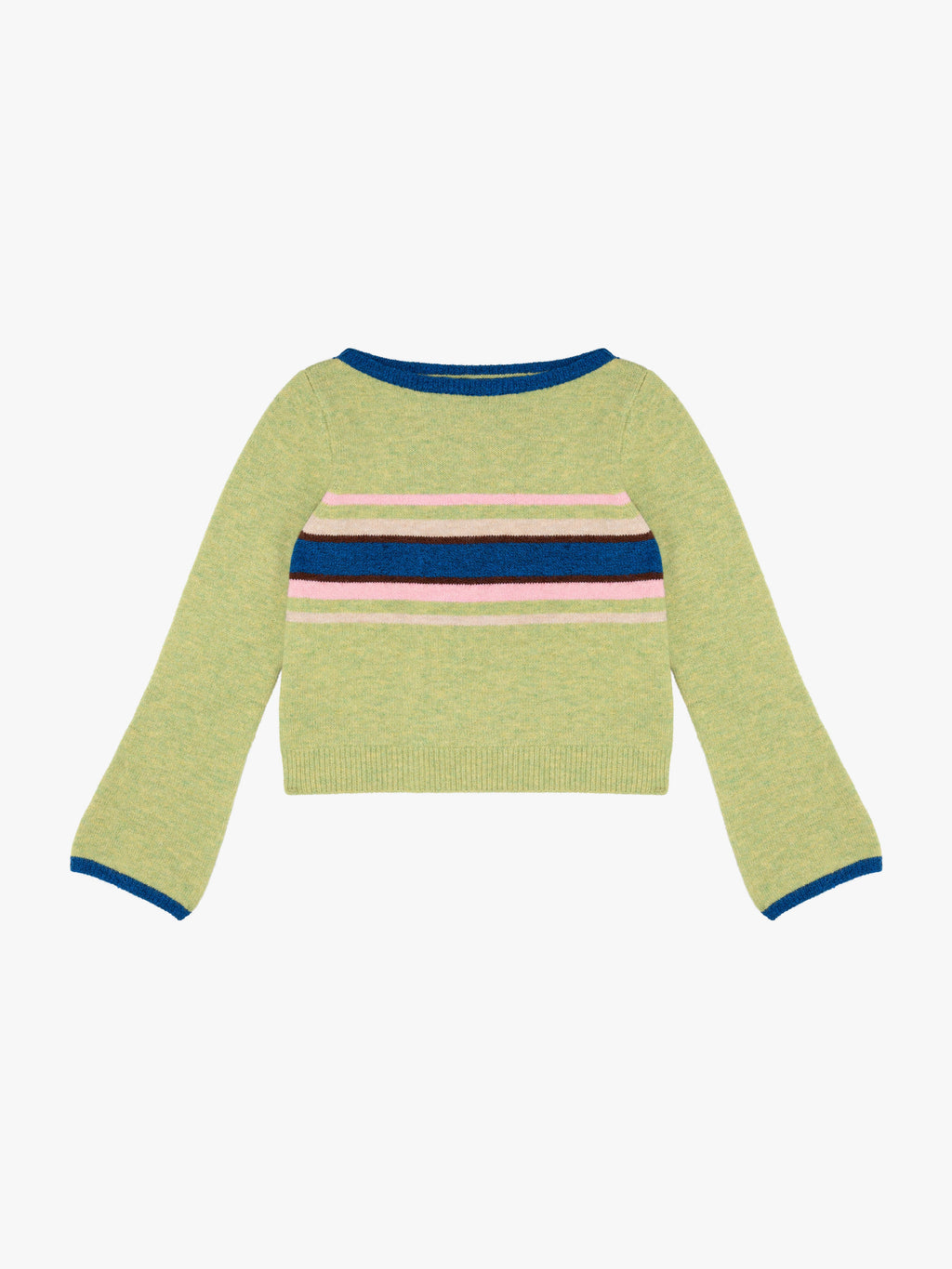 Mari Sweater - Pistachio Stripe