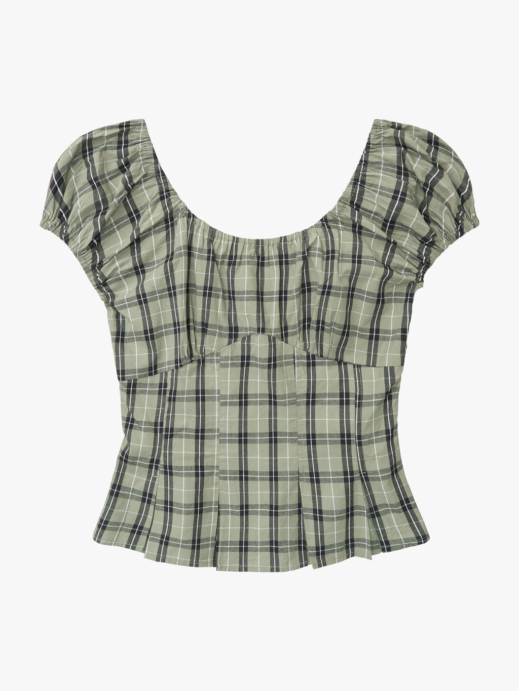 Pat Top - Moss Plaid