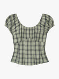 Pat Top - Moss Plaid