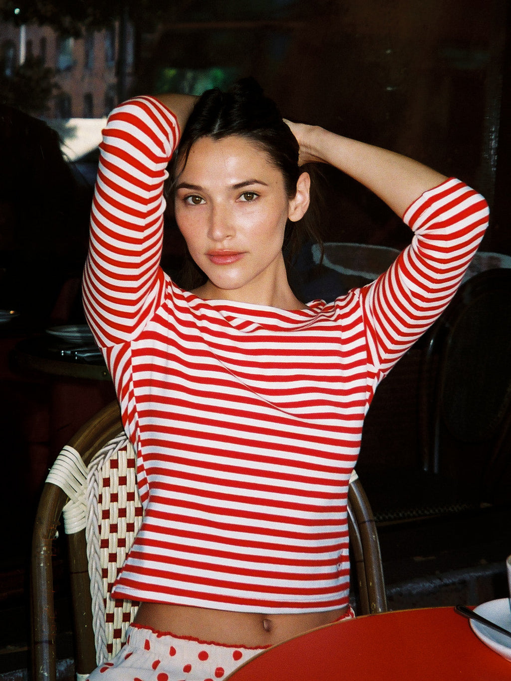 Nia Top - Scarlett Stripe