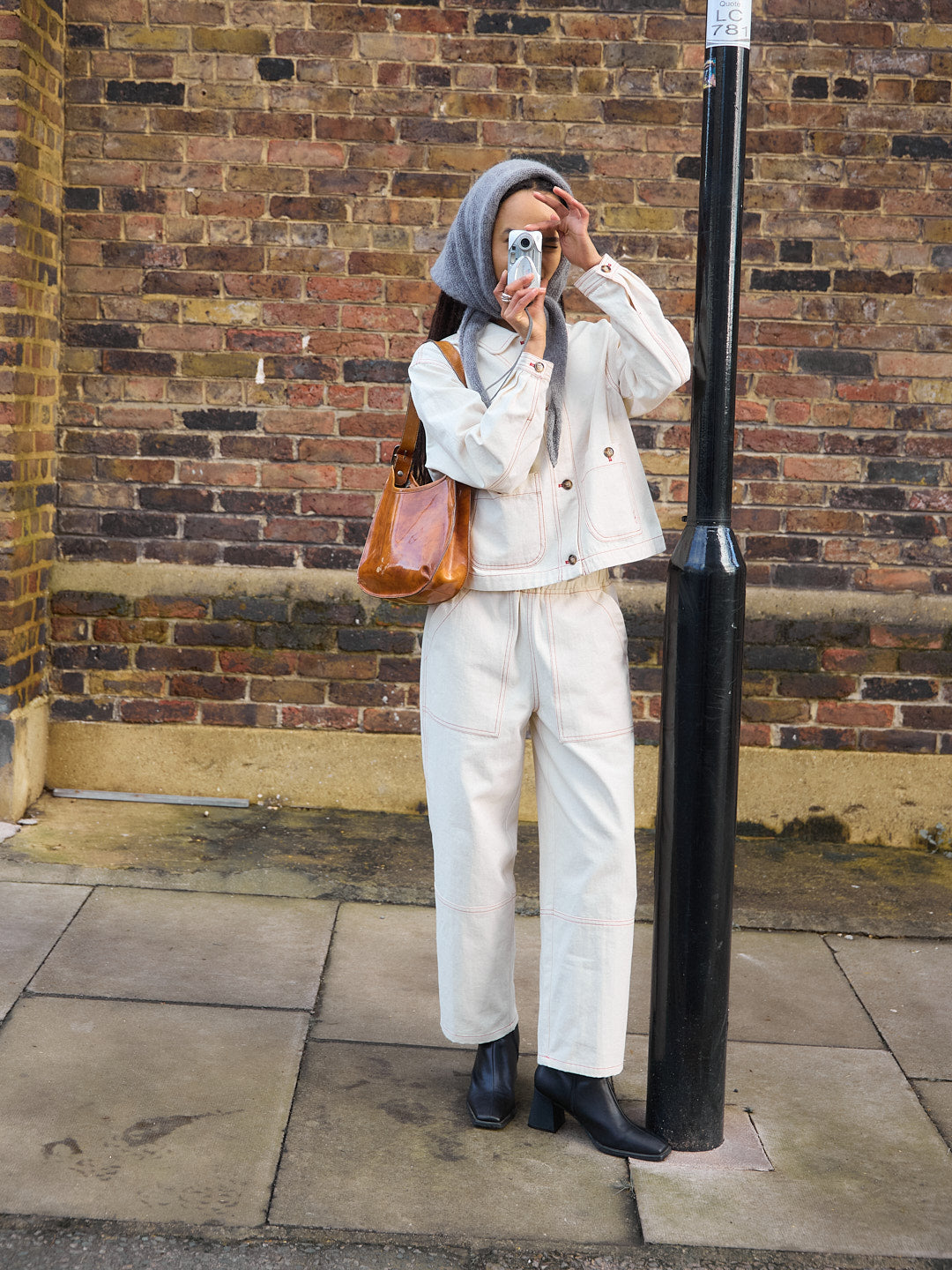 Rei Pant - Cream/Red