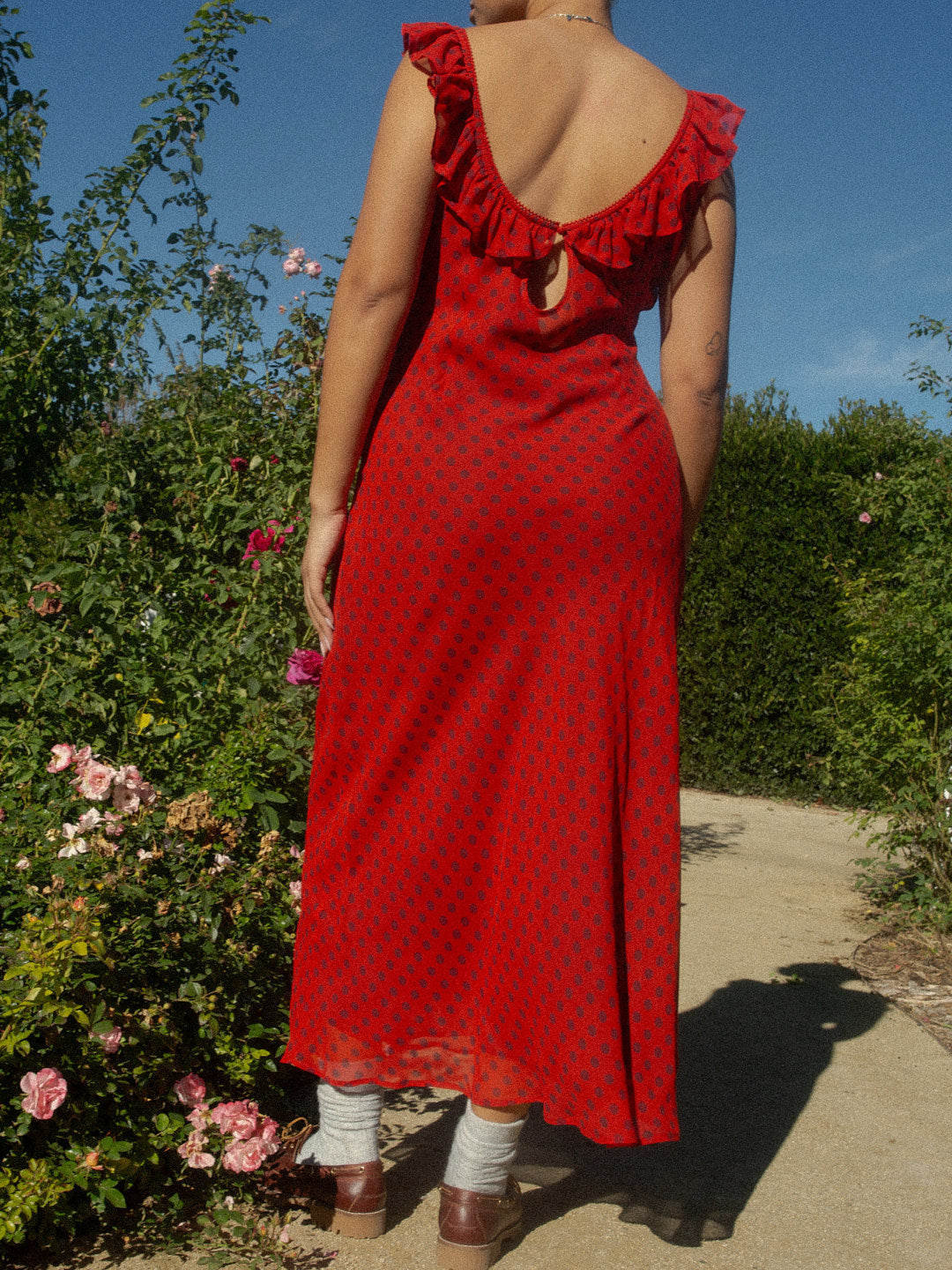 Dahlia Dress - Red Dot