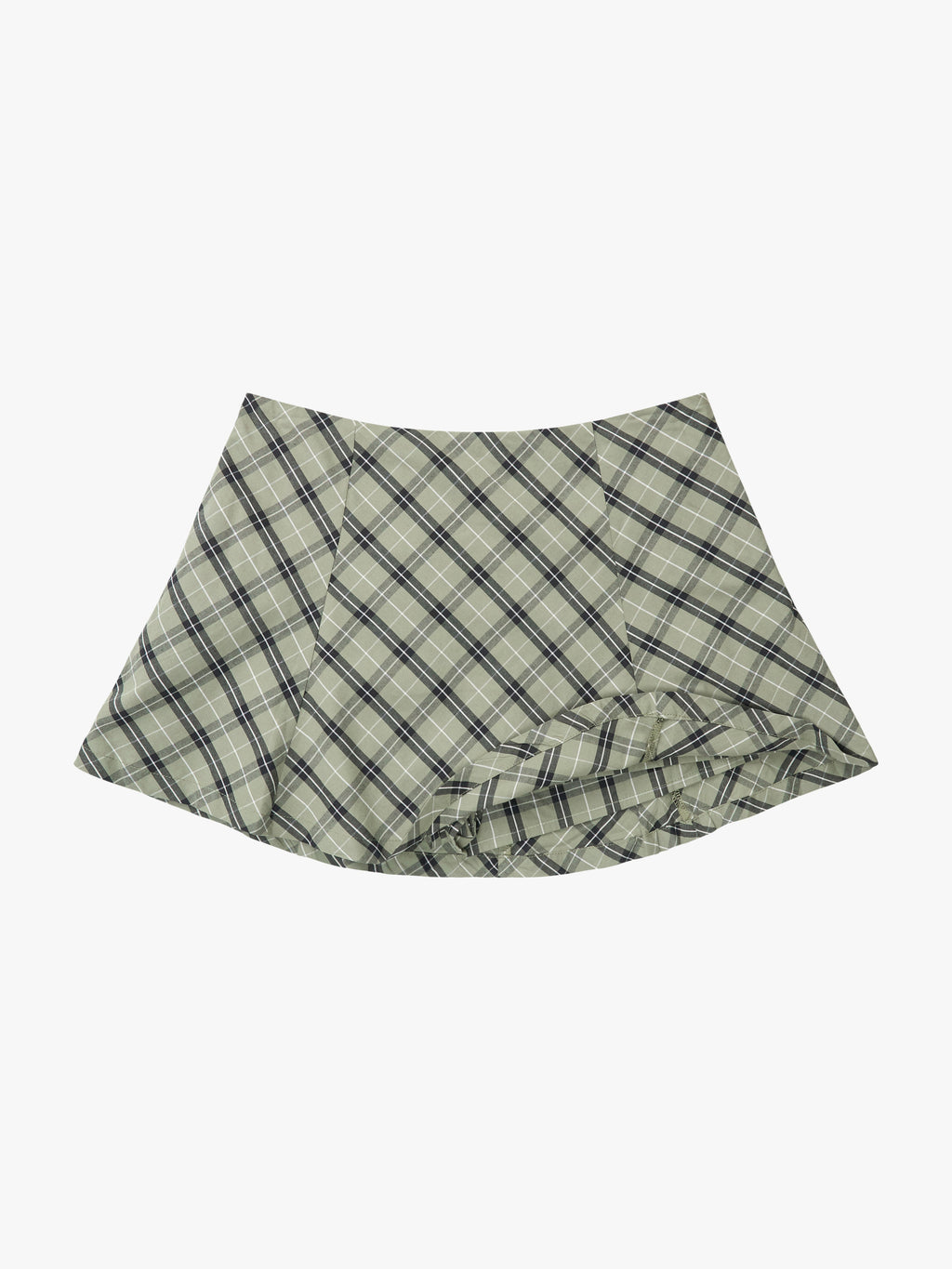 Star Skort - Moss Plaid