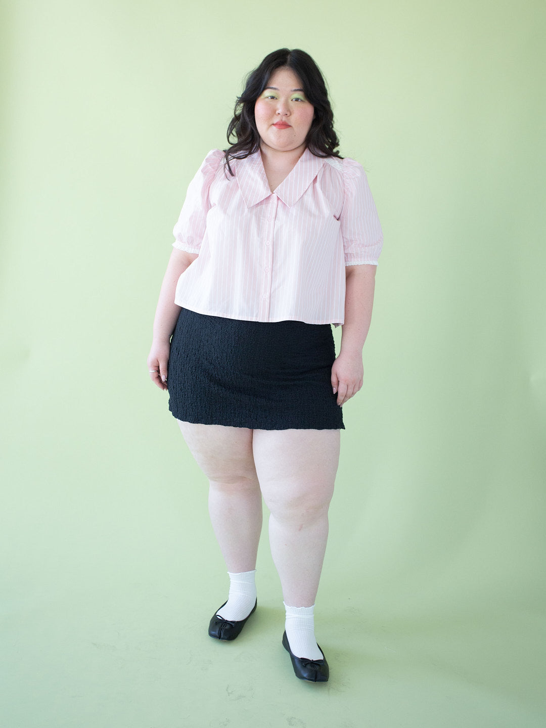 Darcy Skort - Black Crinkle