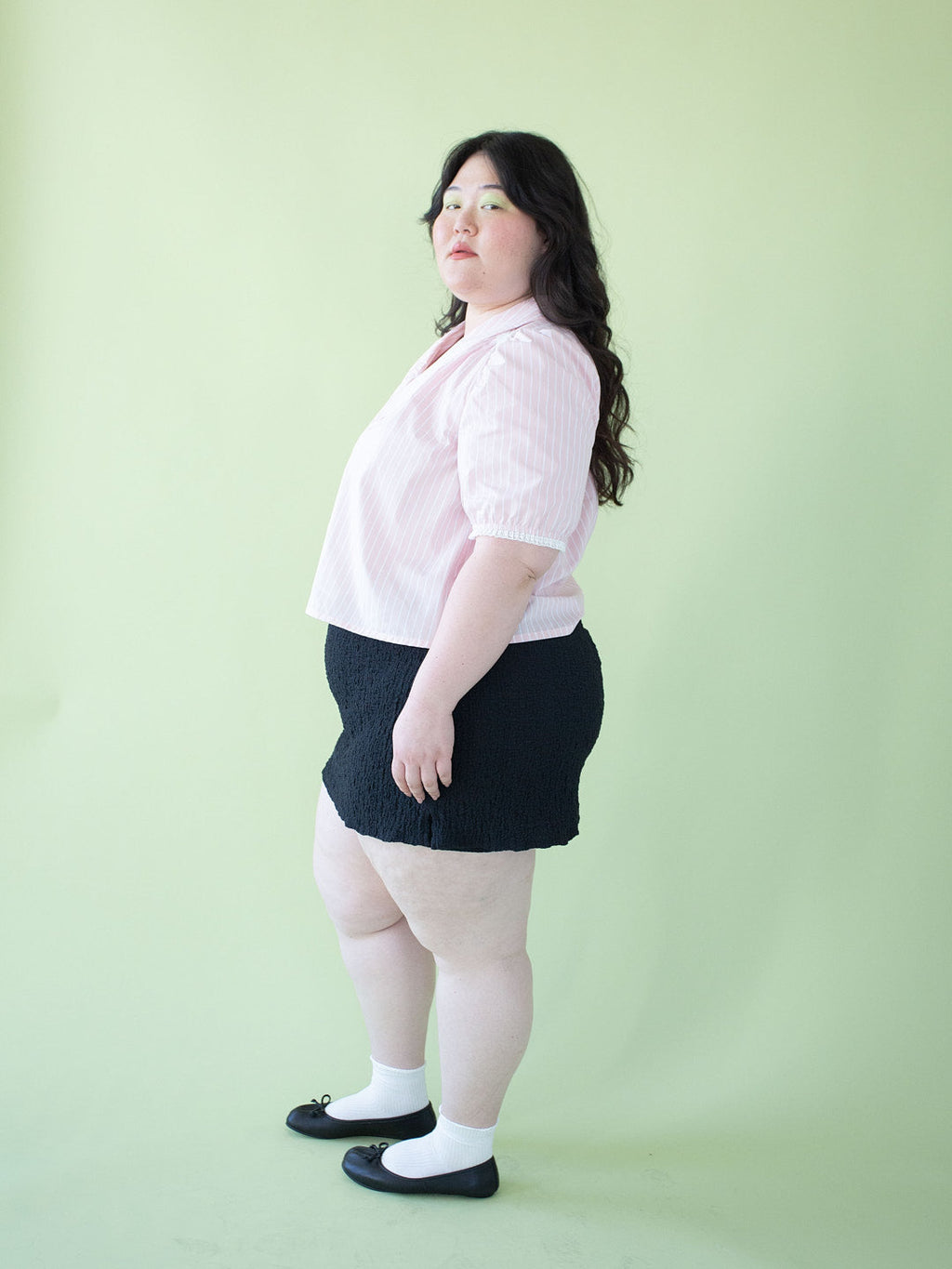 Darcy Skort - Black Crinkle