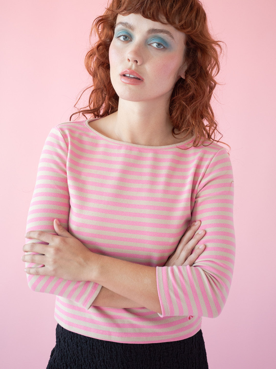 Nia Top - Candy Pink Stripe