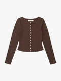 Summer Long Sleeve Top - Saddle