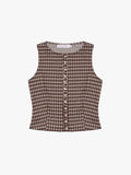 Summer Top - Cocoa Plaid