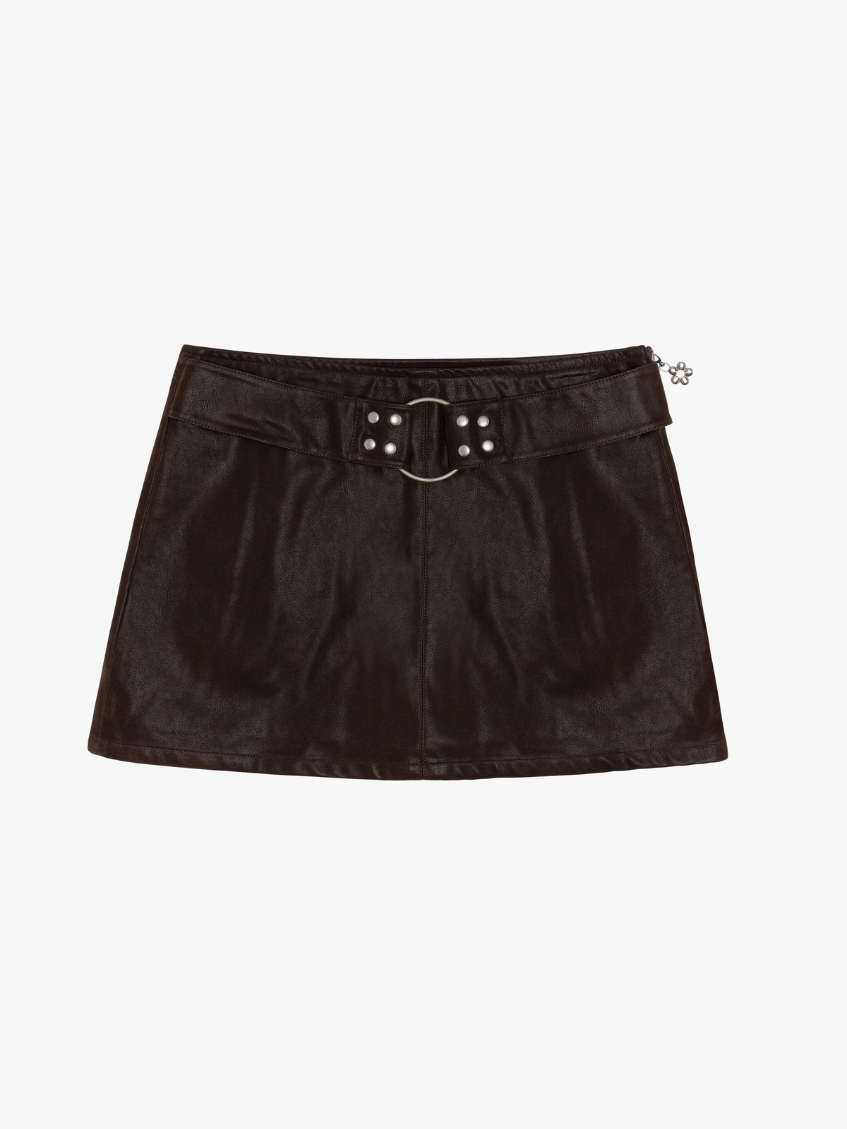 Winona Mini Skort - Mocha Suede