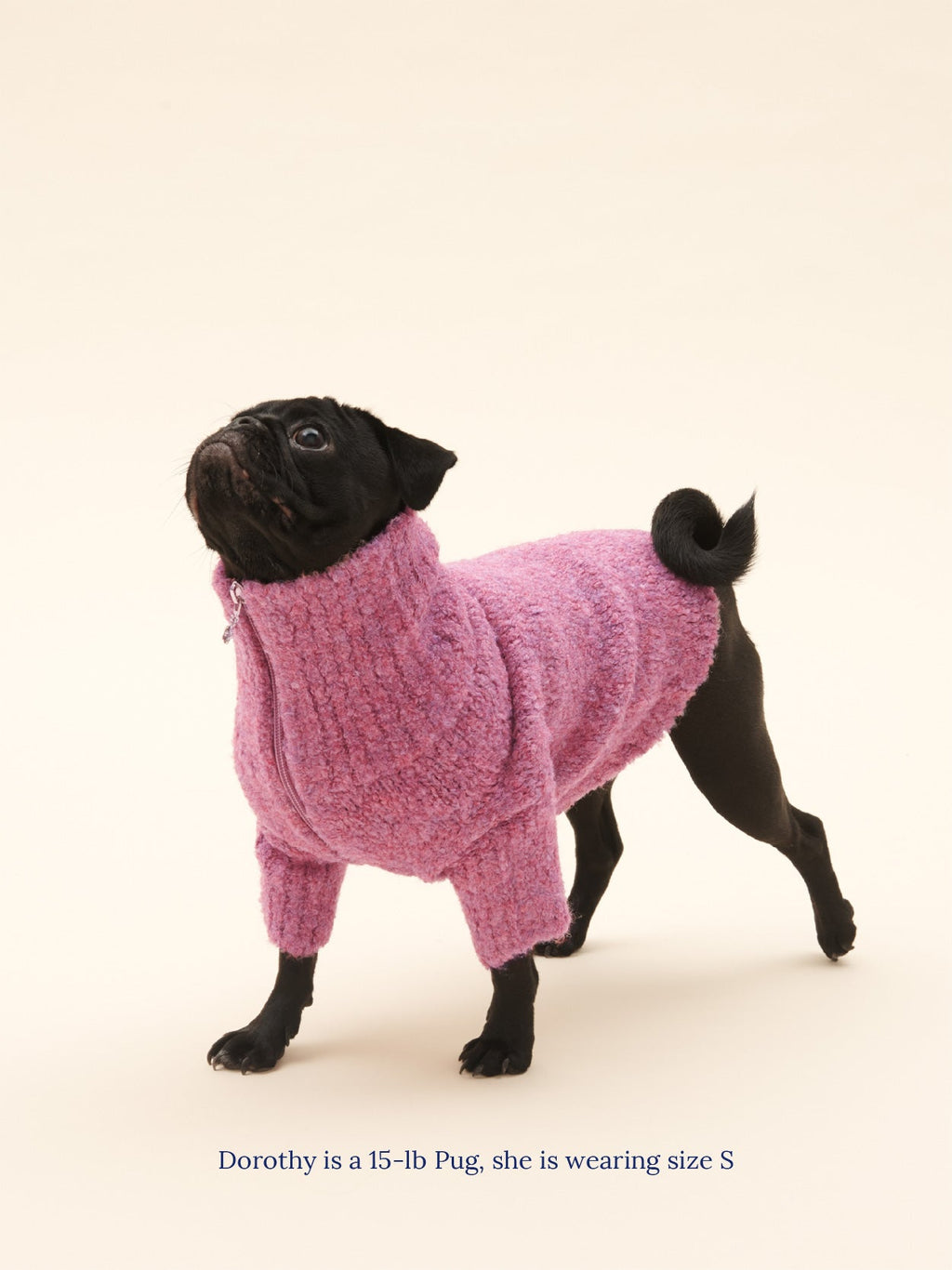 Dog Sweater - Pink Marble