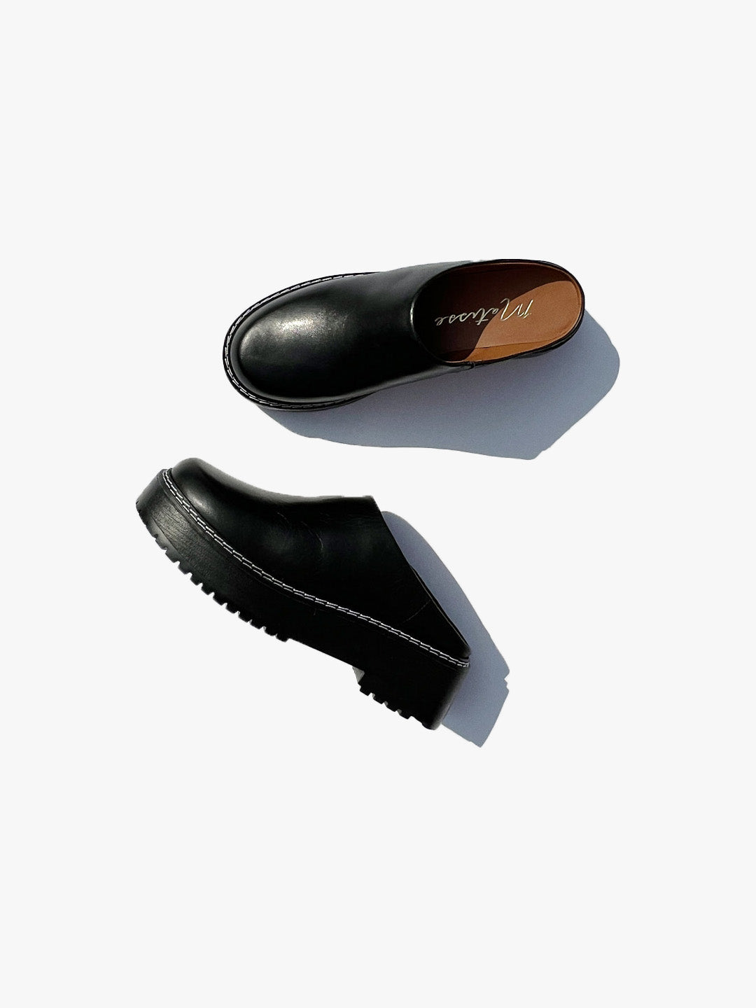 Lena Chunky Mule - Black