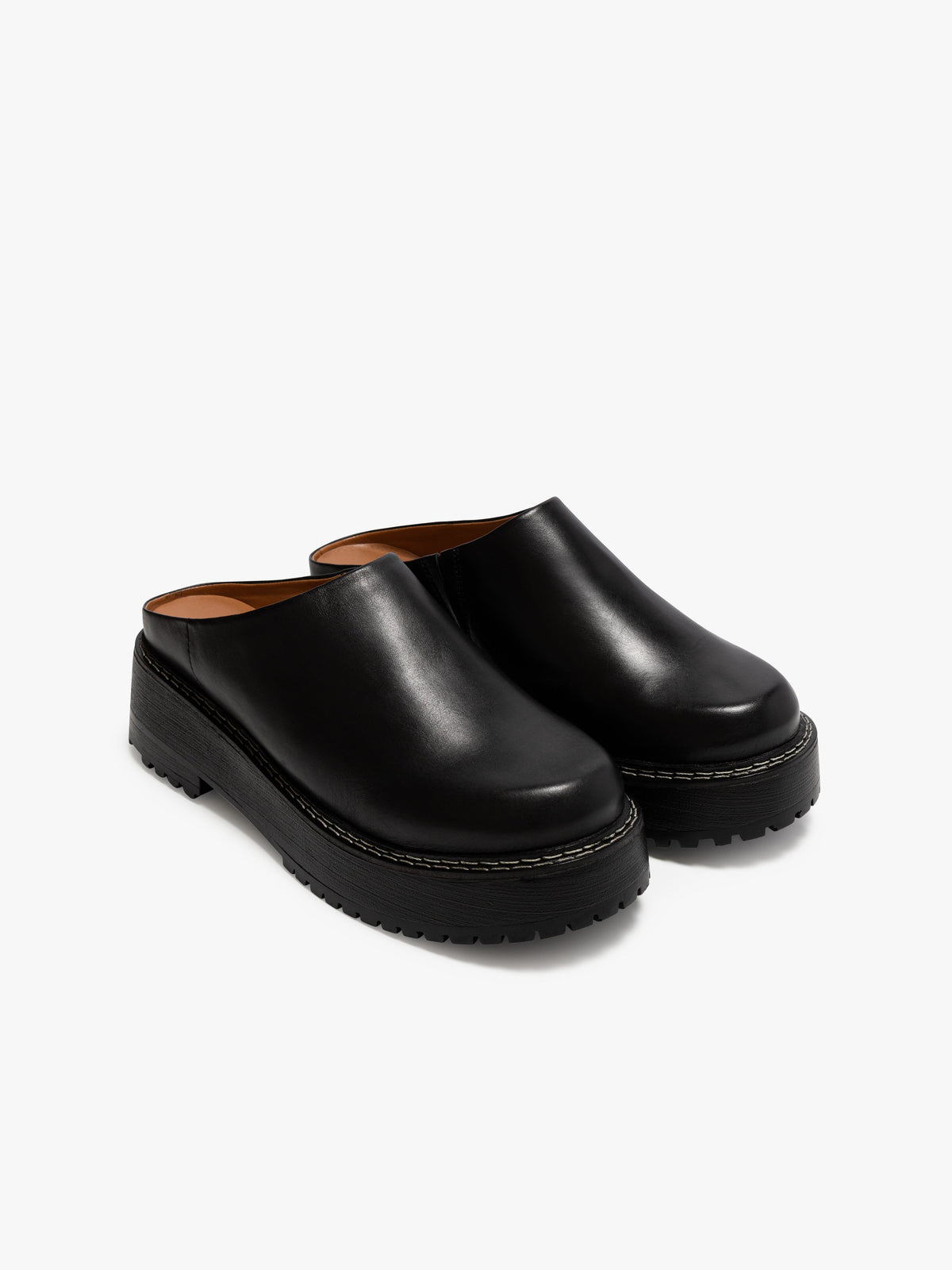 Lena Chunky Mule - Black